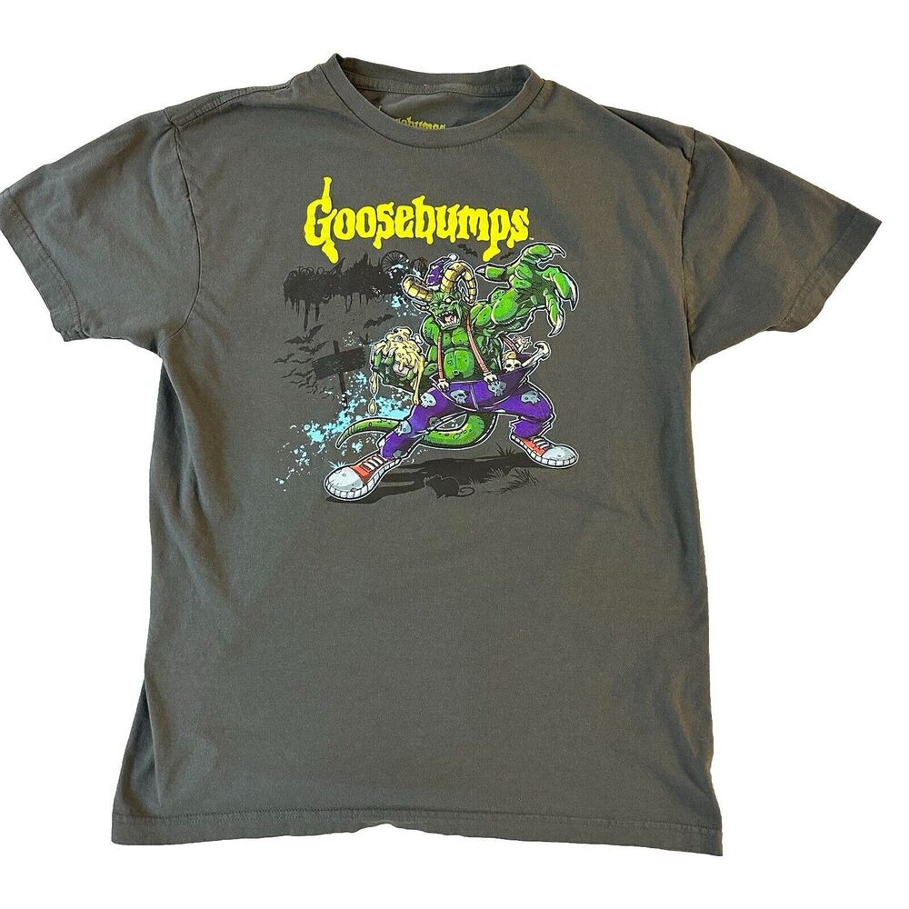 Geek Fuel Exclusive X Goosebumps Horrors TEE SHIRT One day at Horror land‎ Lmtd